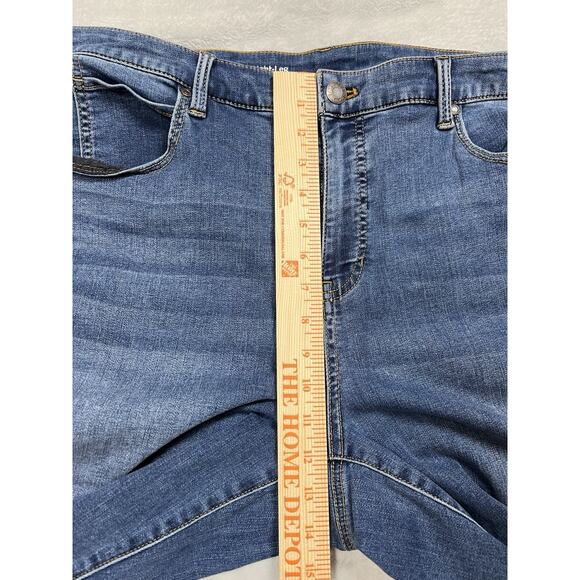 Talbots Flawless Women's Jeans Size 18W Stretch High Waisted Straight Leg Denim - Picture 8 of 10